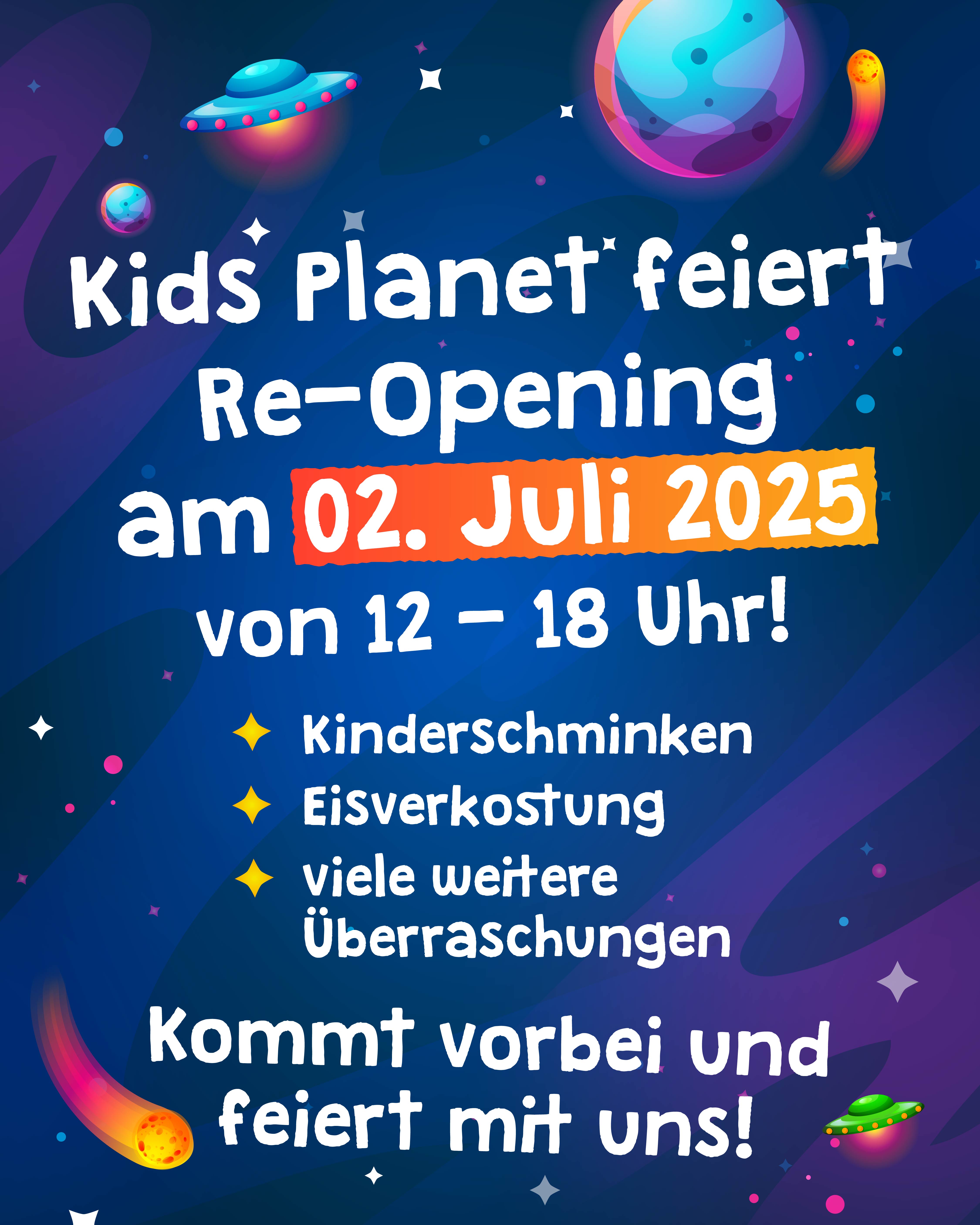 Re-Opening 2. Juli 2025